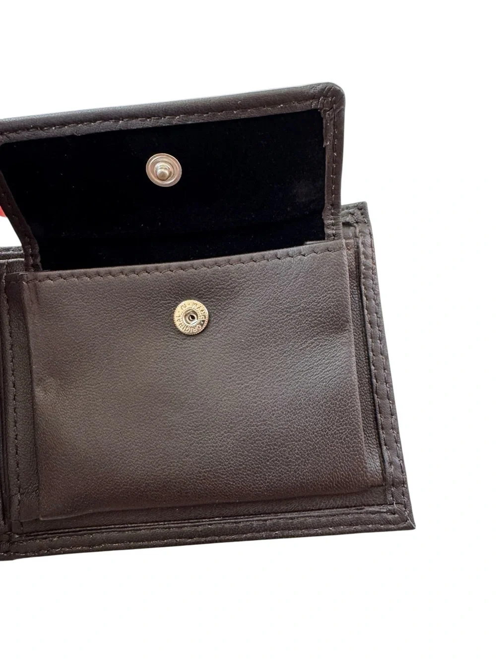 NWT Buxton Men’s Emblem Zip Convertible Nappa Lambskin Wallet Brown